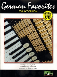 German Favorites For Accordion Dahl + Cd Sheet Music Songbook