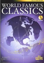 World Famous Classics Accordion Book & Cd Sheet Music Songbook