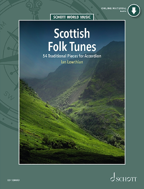 Scottish Folk Tunes Accordion Lowthian + Online Sheet Music Songbook