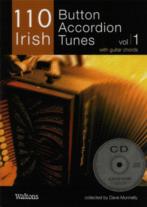 110 Best Irish Button Accordion Tunes Vol1 Bk & Cd Sheet Music Songbook