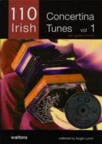 110 Best Irish Concertina Tunes Vol 1 Book & Cd Sheet Music Songbook