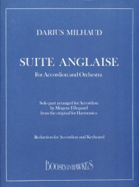 Milhaud Suite Anglaise Accordion & Keyboard Sheet Music Songbook