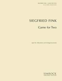 Fink Game For Two Accordion & Percussion Sheet Music Songbook