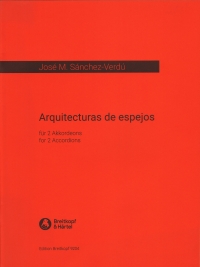 Sanchez-verdu Arquitecturas De Espejos 2 Accordion Sheet Music Songbook