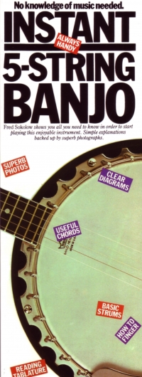 Instant 5-string Banjo Sheet Music Songbook