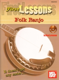 First Lessons Folk Banjo Levenson Book & Cd Sheet Music Songbook