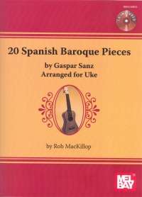 Sanz 20 Spanish Baroque Pieces Ukulele + Online Sheet Music Songbook