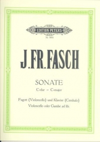 Fasch Sonata C Bassoon Sheet Music Songbook