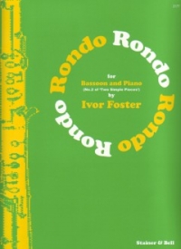 Foster Rondo Two Simple Pieces Op10 No 2 Bassoon Sheet Music Songbook