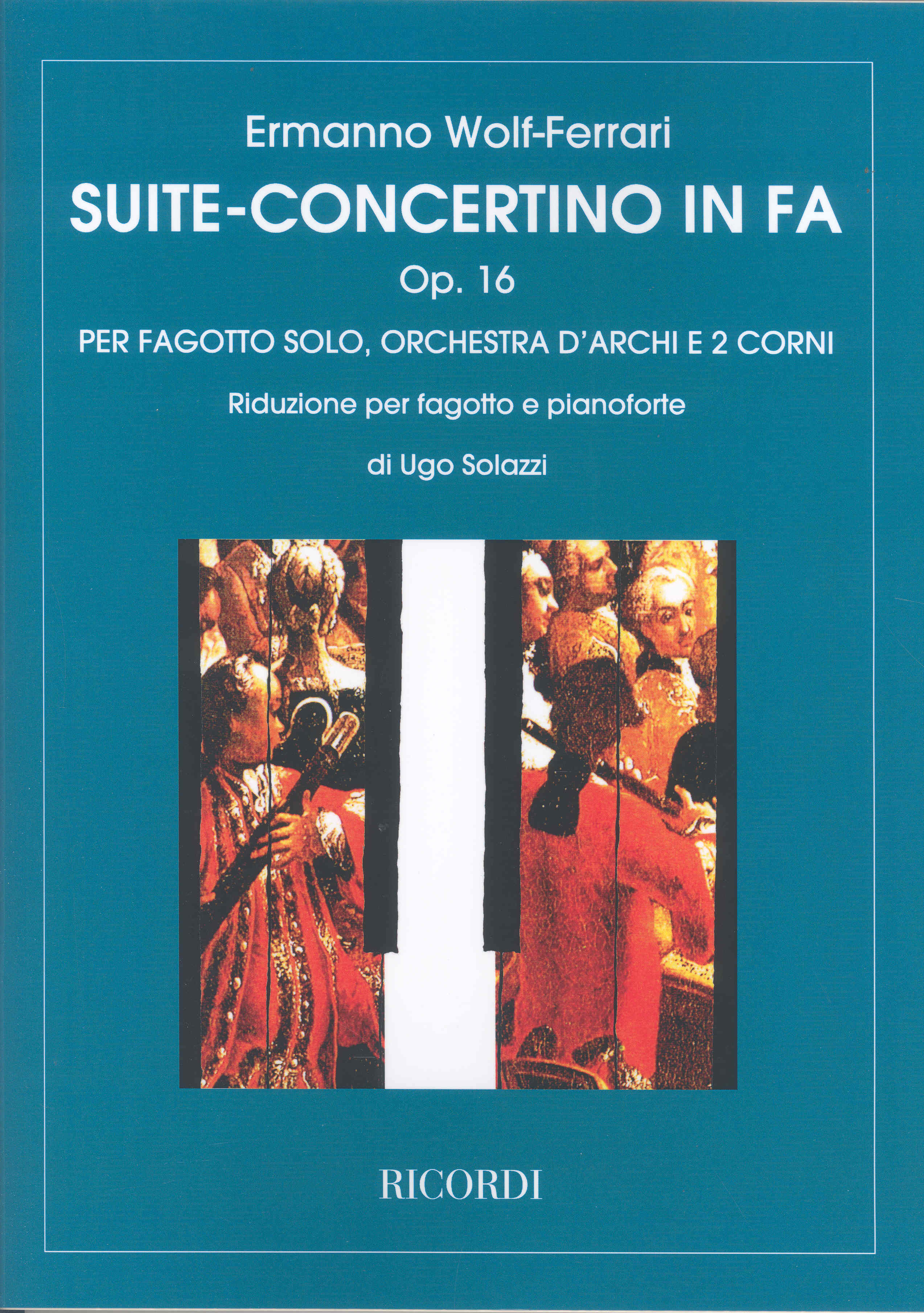 Wolf-ferrari Suite Concertino Op16 F Major Bassoon Sheet Music Songbook