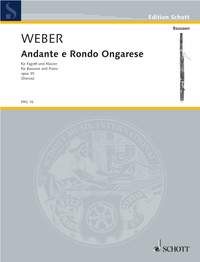 Weber Andante & Hungarian Rondo Op 35 Bassoon Sheet Music Songbook