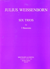 Weissenborn 6 Trios For 3 Bassons Sheet Music Songbook
