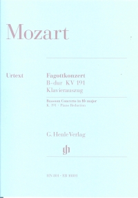 Mozart Concerto K191 Bb Kling Bassoon & Piano Sheet Music Songbook