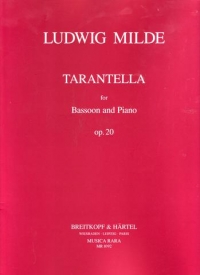 Milde Tarantella Op20 Bassoon & Piano Sheet Music Songbook