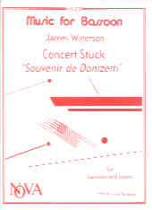Waterson Concert Stuck Souvenir De Donizetti Bsn Sheet Music Songbook