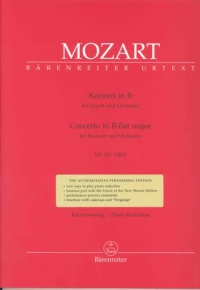 Mozart Concerto Bb K191 1st Movt Allegro Bassoon Sheet Music Songbook