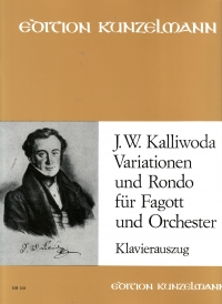 Kalliwoda Variations & Rondo Op57 Bassoon & Piano Sheet Music Songbook