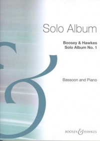 Solo Album No 1 Bassoon & Piano Sheet Music Songbook