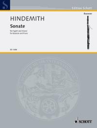 Hindemith Sonata Bassoon And Piano Sheet Music Songbook