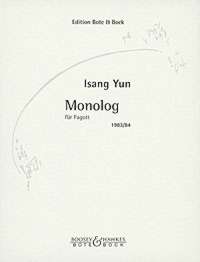 Yun Monolog (1983/84) Bassoon Solo Sheet Music Songbook