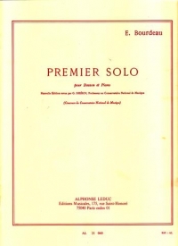 Bourdeau Premier Solo Bassoon & Piano Sheet Music Songbook
