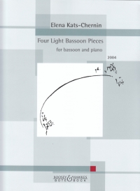 Kats-chernin Four Light Bassoon Pieces Sheet Music Songbook
