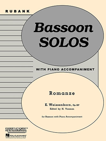 Weissenborn Romanze Op227 Bassoon & Piano Sheet Music Songbook