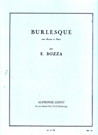Bozza Burlesque Bassoon & Piano Sheet Music Songbook