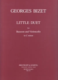 Bizet Little Duet In C (1874) Bassoon & Cello Sheet Music Songbook