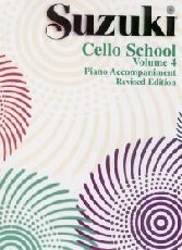 Suzuki Cello School Vol 4 Piano Accomps Revised Sheet Music Songbook