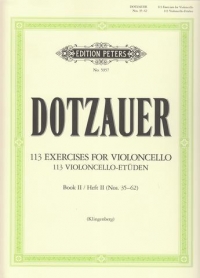 Dotzauer 113 Exercises Vol 2 (35-62) Cello Sheet Music Songbook