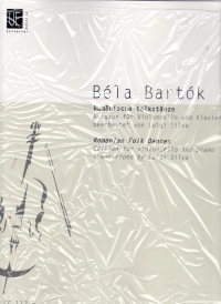 Bartok Romanian Folk Dances Cello & Piano Sheet Music Songbook