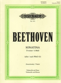 Beethoven Sonatina Dmin (f) Woo43 Cello Sheet Music Songbook