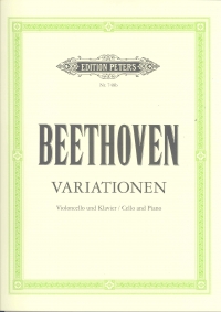 Beethoven Variations Complete Cello Sheet Music Songbook