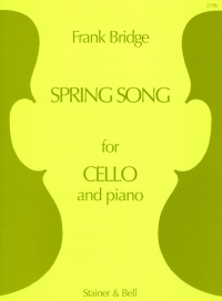 Bridge Spring Song Cello Sheet Music Songbook
