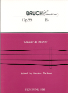 Bruch Canzone Op55 Cello Sheet Music Songbook