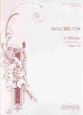 Bruch Four Pieces Op 70 Cello & Piano Sheet Music Songbook