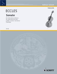 Eccles Sonata Gmin Cello Sheet Music Songbook