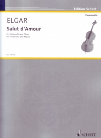 Elgar Salut Damour Op12 Cello Sheet Music Songbook