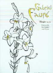 Faure Elegie Op24 Cello Sheet Music Songbook