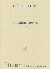 Faure Sonata No 2 Op117 Cello & Piano Sheet Music Songbook