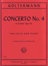 Goltermann Concerto Op65/4 G Cello Sheet Music Songbook