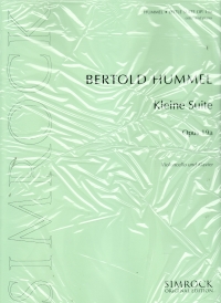 Hummel Little Suite (kleine Suite) Op19a Cello Sheet Music Songbook