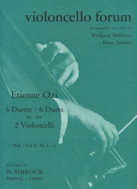 Ozi 6 Duets Volume 2 No 4-6 Cello Duet Sheet Music Songbook