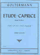 Goltermann Etude-caprice Op54 No 4 Fournier Cello Sheet Music Songbook