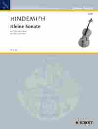 Hindemith Kleine Sonate Cello Sheet Music Songbook