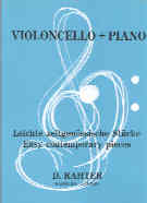 Easy Contemporary Pieces Cello Sheet Music Songbook
