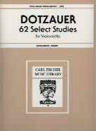 Dotzauer Selected Studies (62) Book 1 Cello Sheet Music Songbook