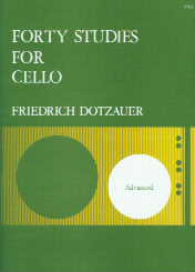 Dotzauer 40 Studies Cello Sheet Music Songbook