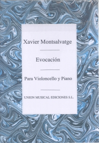 Montsalvatge Evocation Cello Sheet Music Songbook